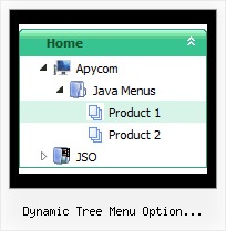 Dynamic Tree Menu Option Selection Form Menu Horizontal Tree