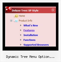 Dynamic Tree Menu Option Selection Form Tree Navbar Generator