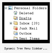 Dynamic Tree Menu Sidebar Javascript Php Slide Menus Tree