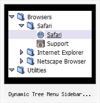 Dynamic Tree Menu Sidebar Javascript Php Menu Xml Tree Popup