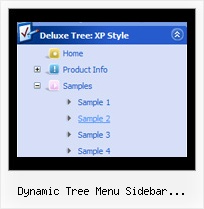 Dynamic Tree Menu Sidebar Javascript Php Menu Tree Transparent