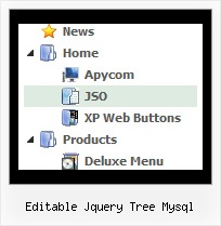 Editable Jquery Tree Mysql Tree Change Menu Bar