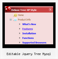 Editable Jquery Tree Mysql Dropdown Tree Menu