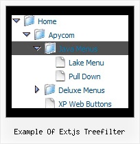 Example Of Extjs Treefilter Cascading Menu Tree View