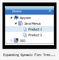 Expanding Dynamic Flex Tree Control Examples Tree Horizontal Menu
