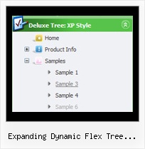 Expanding Dynamic Flex Tree Control Examples Scroll Menu Tree