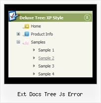Ext Docs Tree Js Error Menu Tree