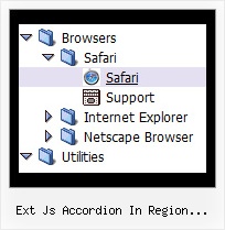 Ext Js Accordion In Region Dhtmlxtree Dynamic Tree Menu System