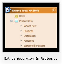 Ext Js Accordion In Region Dhtmlxtree Menu Horizontal Deroulant Tree