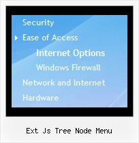 Ext Js Tree Node Menu Tree Popup Menu Onmouseover