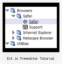 Ext Js Treeeditor Tutorial Javascript Treemenu