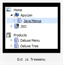 Ext Js Treemenu Popupmenu Tree