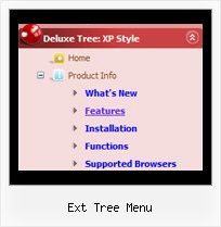 Ext Tree Menu Tree Collapsible Web Page