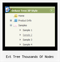 Ext Tree Thousands Of Nodes Tree Menu Over
