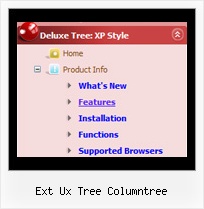 Ext Ux Tree Columntree Best Tree Menu