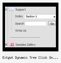 Extgwt Dynamic Tree Click On Treeitem Tree Cross Browser Hover Menu