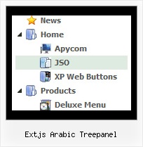 Extjs Arabic Treepanel Tree View Dynamic Menu