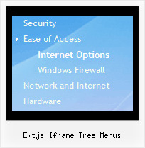 Extjs Iframe Tree Menus Slide Menu Trees