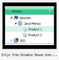 Extjs Tree Disable Mouse Over Color Collapsible Tree Javascript