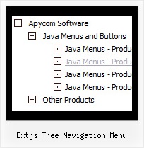 Extjs Tree Navigation Menu Cascading Menu Tree View