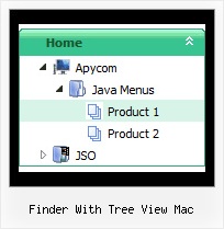 Finder With Tree View Mac Tree Example Mouseover Menu