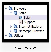 Flex Tree View Text Tree Menu