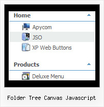 Folder Tree Canvas Javascript Tree Floating Absolute