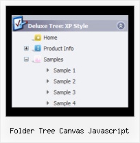 Folder Tree Canvas Javascript Sliding Toolbar Tree