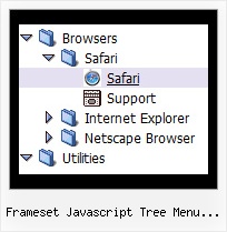 Frameset Javascript Tree Menu Example Tree Scroll Horizontal