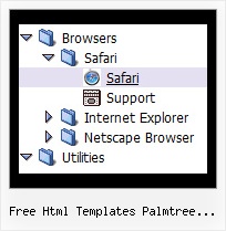 Free Html Templates Palmtree Layout Ejemplos Menu Tree