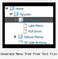 Generate Menu Tree From Text File 3D Drop Down Menu Tree