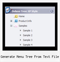 Generate Menu Tree From Text File Drop Down Tree Sample Code