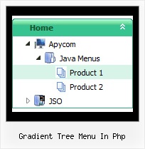 Gradient Tree Menu In Php Tree View Transparant Menu