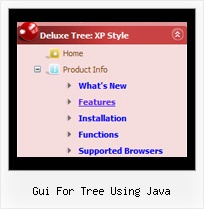 Gui For Tree Using Java Tree Rollover Menu Drop Down