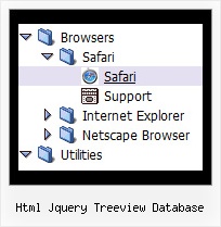 Html Jquery Treeview Database Tree Horizontal Slide Bar