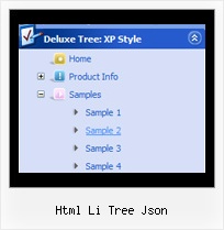 Html Li Tree Json Tree Disable Dropdown