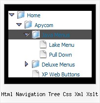 Html Navigation Tree Css Xml Xslt Trees Menu Samples