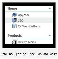 Html Navigation Tree Css Xml Xslt Tree Coolmenu