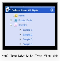 Html Template With Tree View Web Slide Down Menu Tree