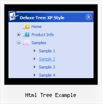 Html Tree Example Tree Menubar Example