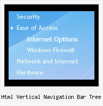 Html Vertical Navigation Bar Tree Dynamic Menu Bar Tree