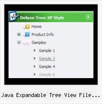 Java Expandable Tree View File Selector Cascading Tree Menus
