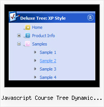 Javascript Course Tree Dynamic Outline Popup Menu Tree Windows Style