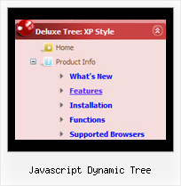 Javascript Dynamic Tree Tree Popup Example