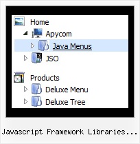 Javascript Framework Libraries Tree Menu Dhtml Menu Bar Tree