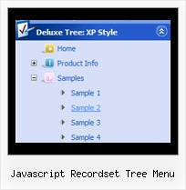 Javascript Recordset Tree Menu Tree View Menubar