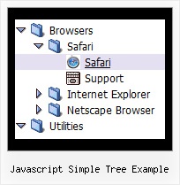 Javascript Simple Tree Example Menu Tree