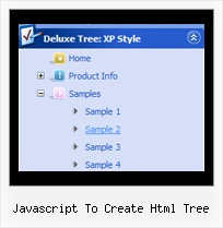 Javascript To Create Html Tree Cascade Tree Menu