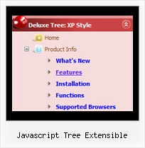 Javascript Tree Extensible Tree Disable Browser Arrows