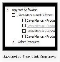 Javascript Tree List Component Tree Create Flyout Menus